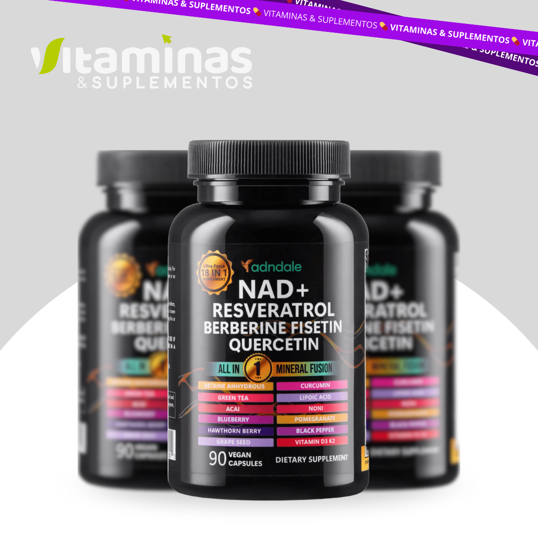 NAD+ & Resveratrol | Energía, Longevidad y Antienvejecimiento